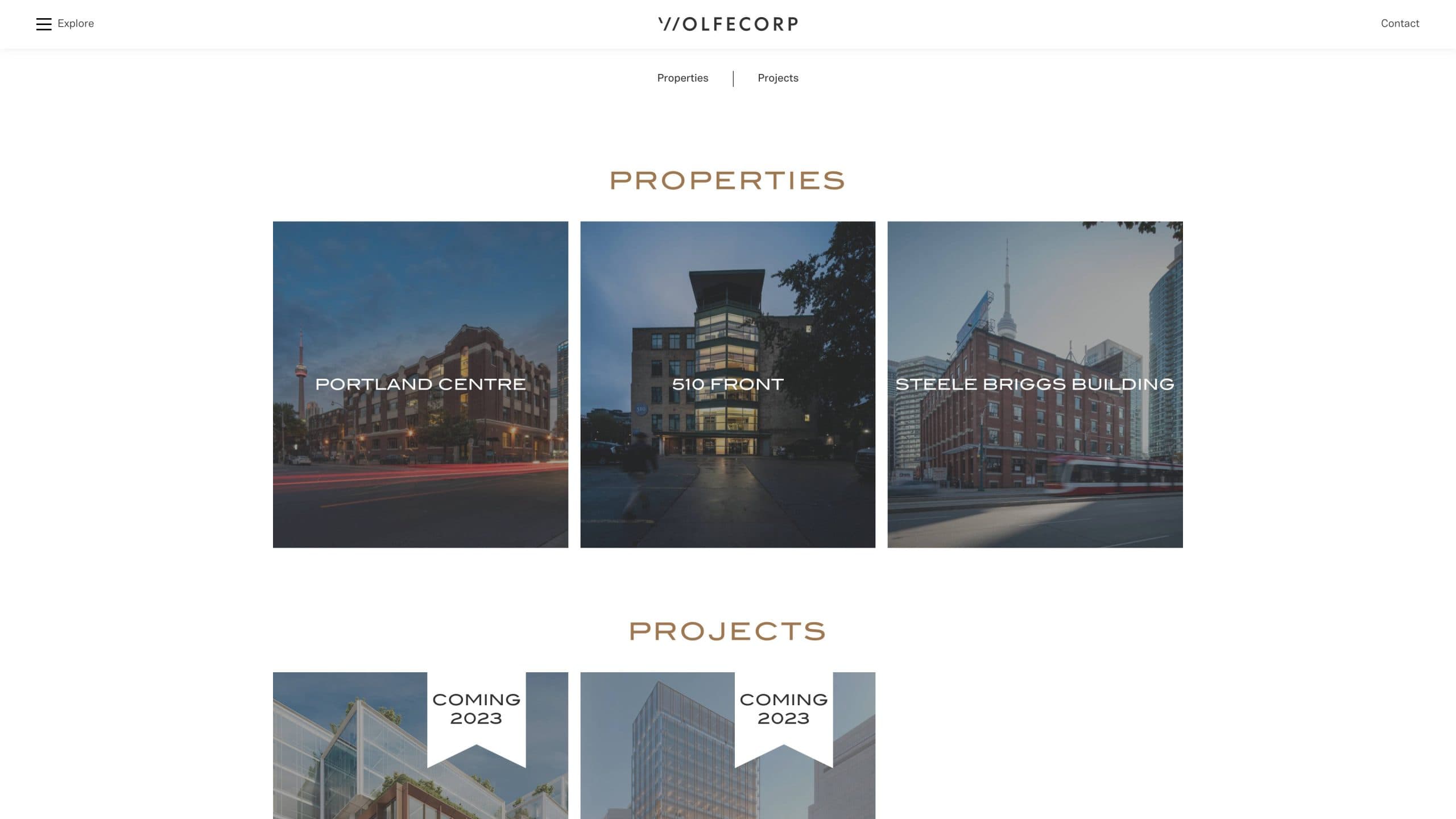 Wolfecorp Properties Page