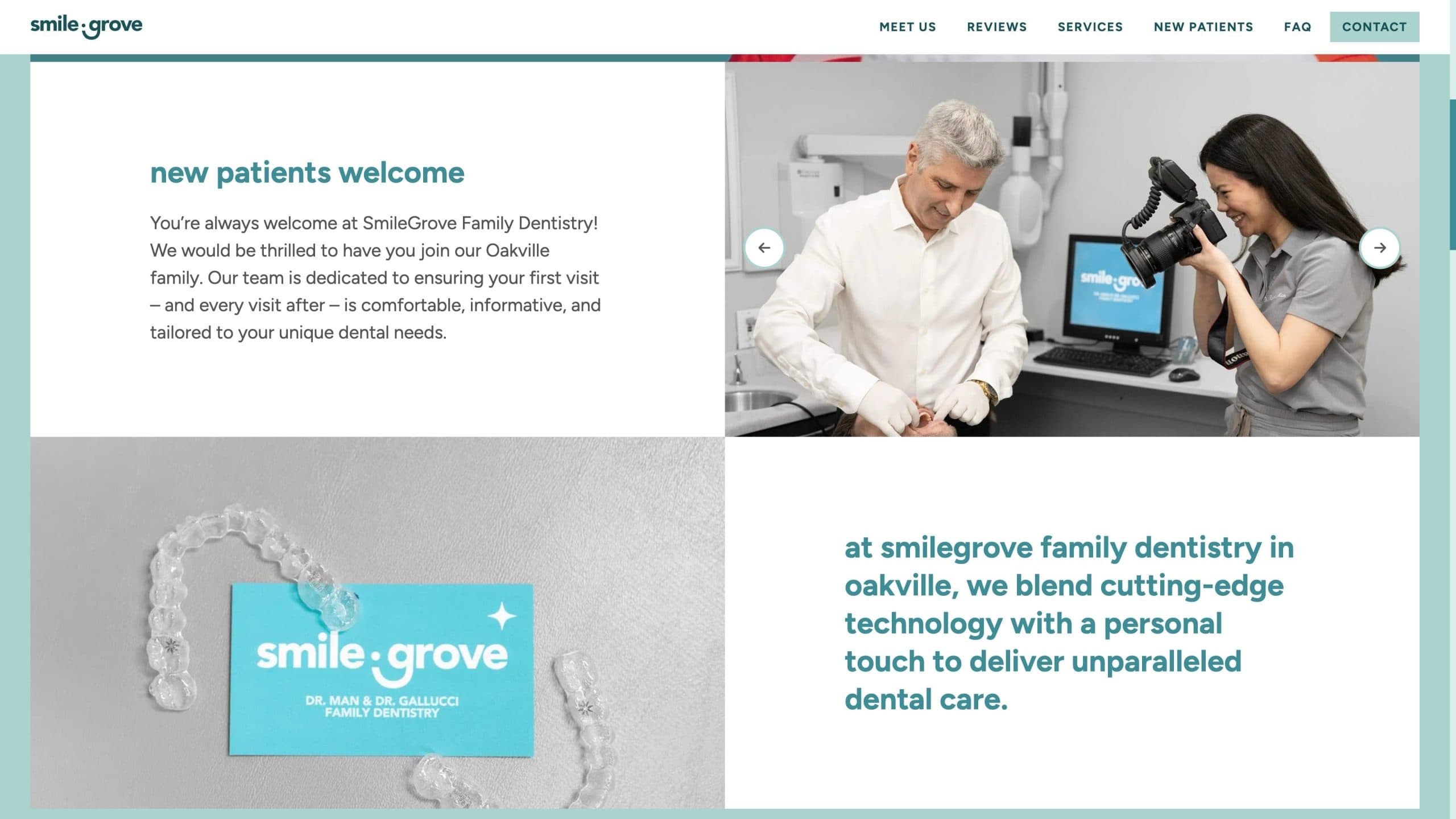 SmileGrove New Patients Page