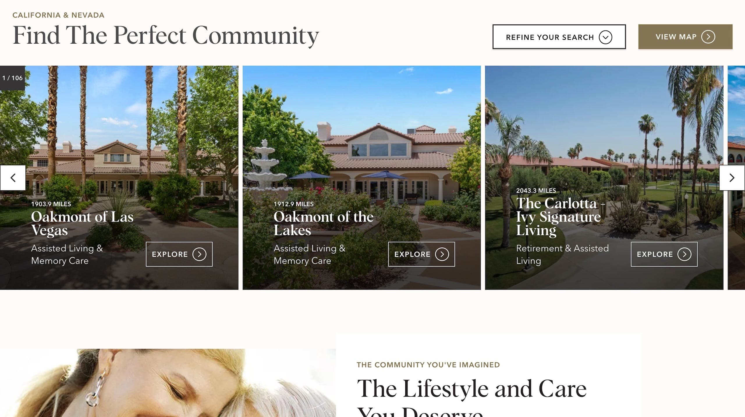 Oakmont Location Carousel